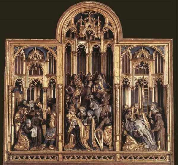 unknow artist Passion Altarpiece Germany oil painting art